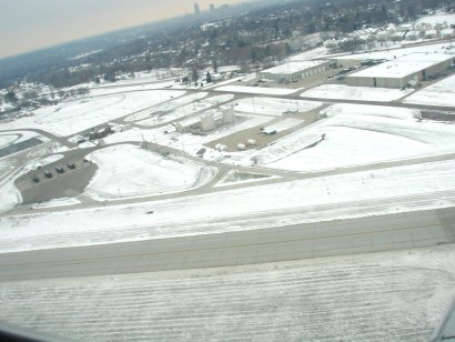 Arial photo of Des Moines Iowa - 4 December 2003