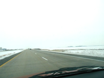 On the way back to Des Moines Airport - 4 December 2003