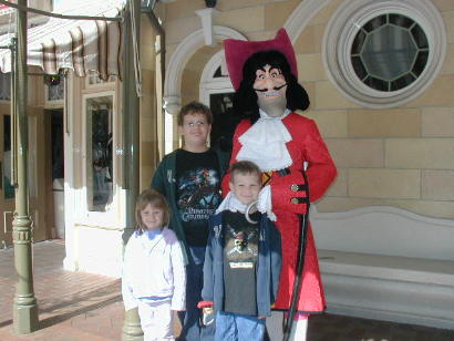 Sianna, Daniel, Nathan & Captain Hook