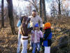 Emily, Katie, Sianna, Nathan & Mike examining the 'Turkey Surprise Cache' - 24 November 2005