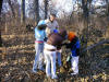 Emily, Katie, Sianna, Nathan & Mike examining the 'Turkey Surprise Cache' - 24 November 2005