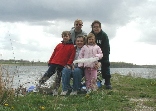 Fishing at Brushy Creek Iowa - 25 April 2004