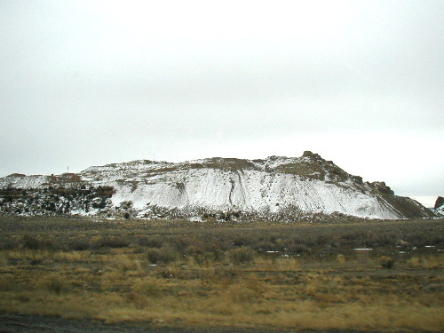 Starting to see a little snow, still in Arizona