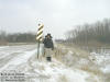 "Half Moon Rising" South of Swisher, IA - 21 February 2009