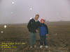 Me and Nathan near the "Iowa's Biggest Fryin' Pan" Cache - Brandon IA - 27 Nov 2005