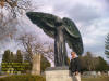 Myth and Mystic Cache; Oakland Cemetary & Happy Hollow Park; Iowa City, Iowa.  25 March 2006 (this is me near the "Black Angel")