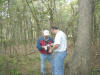 Geocaching 101 - Wickiup Hill - Jay helping with the search, 29 September 2007