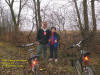 Me and Nathan near the "CVNT Penny Exchange" Cache; Urbana IA - 27 Nov 2005