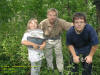 Sianna, Dad & Daniel at ICNC Cache; 3 July 2005