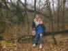 Me and Nathan near the "Kounty Swamp" Cache; Brandon IA - 27 November 2005
