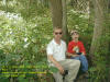 Me and Nathan at the second micro-cache...