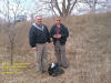 Dave & Jeff near the "Trunk Road Cache" Marion IA, 29 March 2006