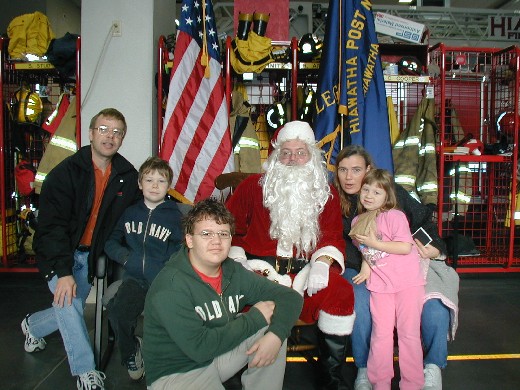 Christmas with Santa at the Fire Department - 18 Dec 04