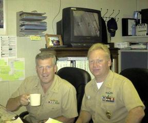 LCDR Willis & MAC(SW) Wingate