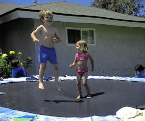 Nathan and Friend jumping