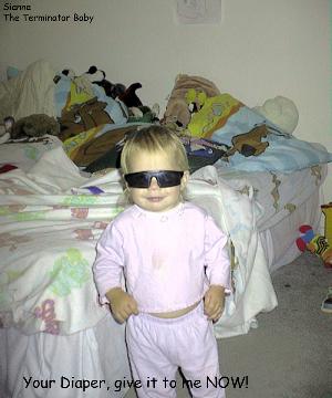 Sianna, The Terminator baby! 06 Dec 99