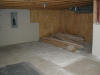 Unfinished back corner