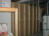 Back wall of bedroom