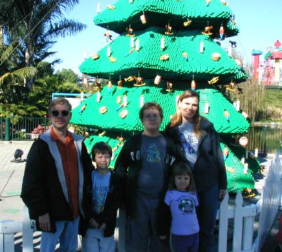 Me, Nathan, Daniel, Sianna & Jacquie at LEGO Land - 18 December 2003