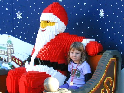 Sianna with LEGO-Claus - 18 September 2003