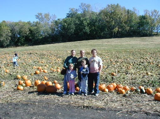 Goodson Family at the pumpkin patch - October 2004