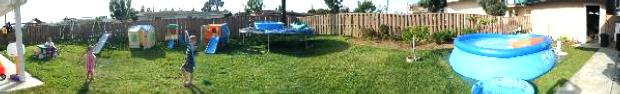 Back Yard Panographic - June 2001