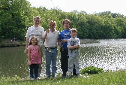 Our first catch at Kennedy Park in Fort Dodge