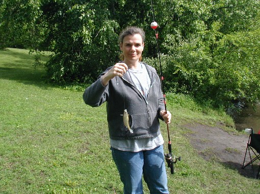 Jacquie's 1st catch of the Day - 30 May 2004