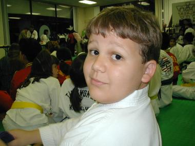 Daniel Tae Kwon Do Belt Test, March 2002