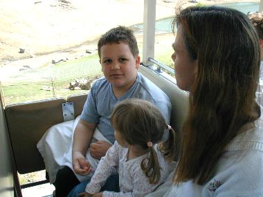 Daniel, Sianna & Jacquie at the Wild Animal Park - April 2002